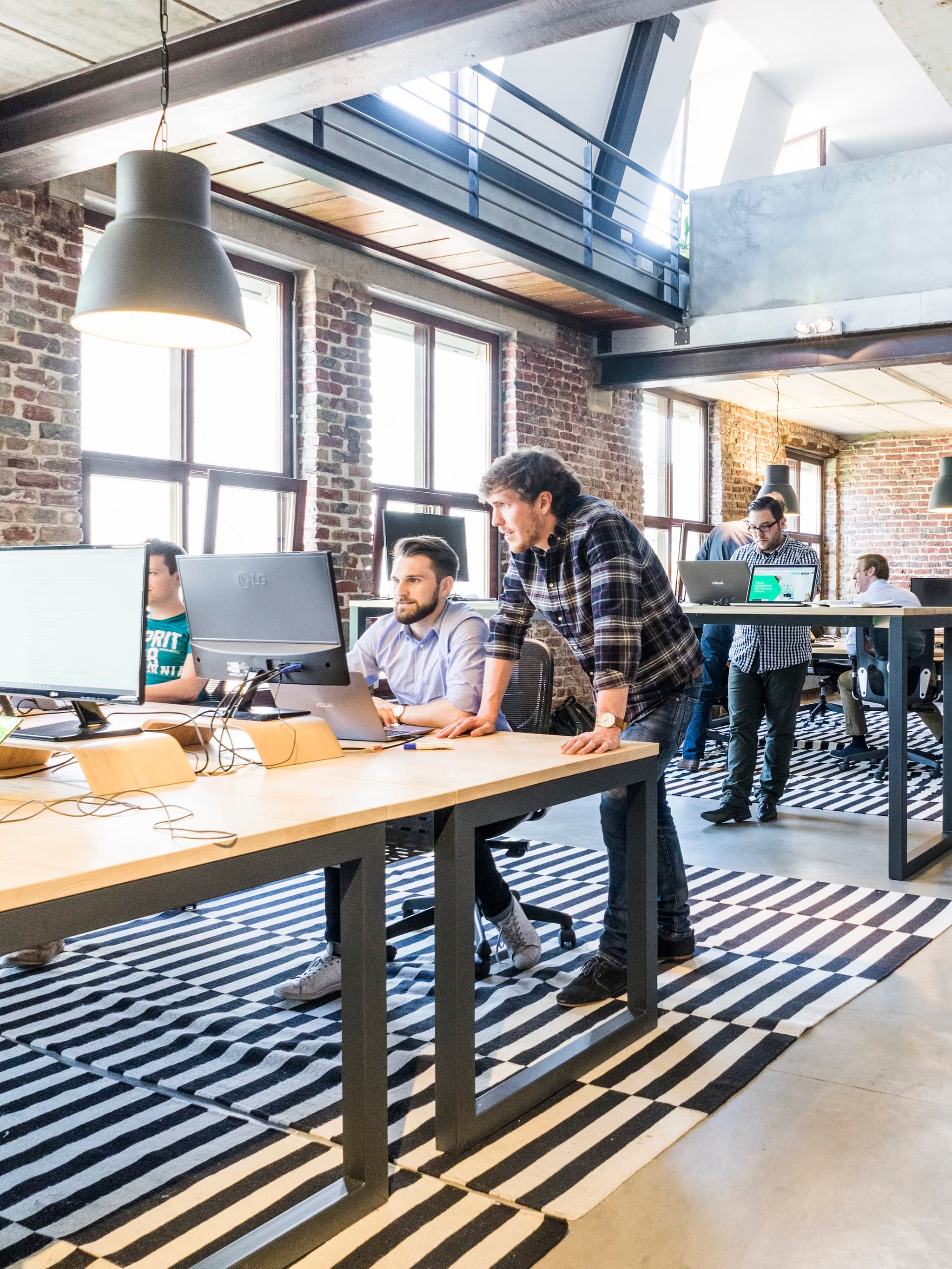  People working in an office